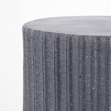 Louisa 19" Modern Art Deco Tambour Accent Table - JONATHAN Y